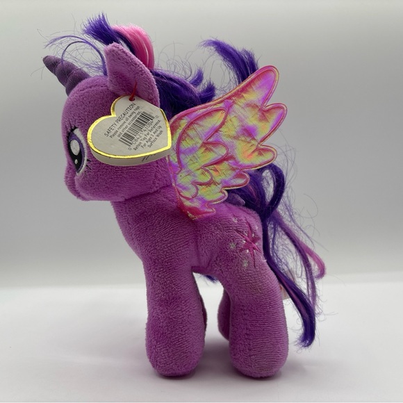 Twilight Sparkle My Little Pony Ty Beanie Baby Tags 7" Plush 2014 Pink Purple - Picture 1 of 12